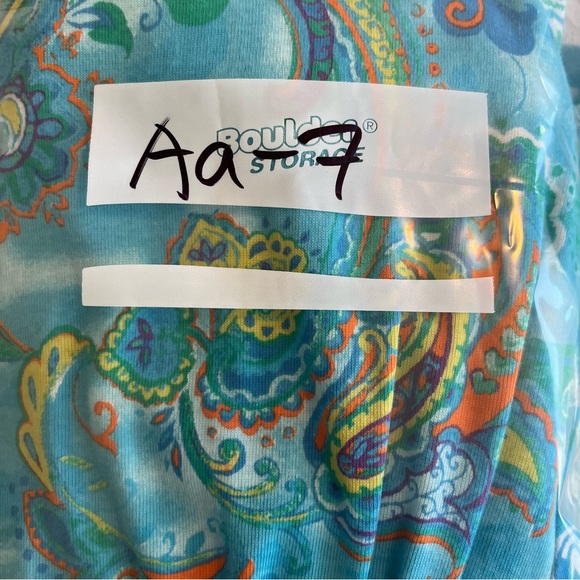 Ralph Lauren Y2K Paisley Ruffle Fit & Flare Sleeveless Dress Cotton Barely Worn - Picture 16 of 16